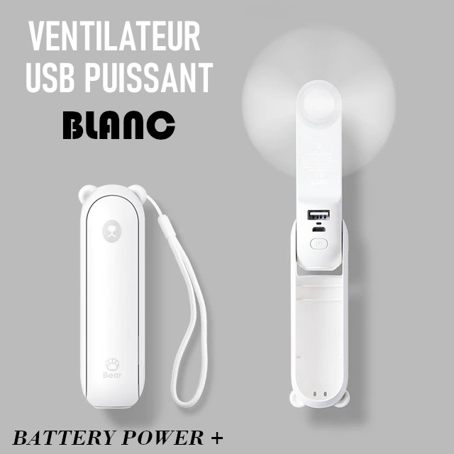 Ventilateur portable Blanc