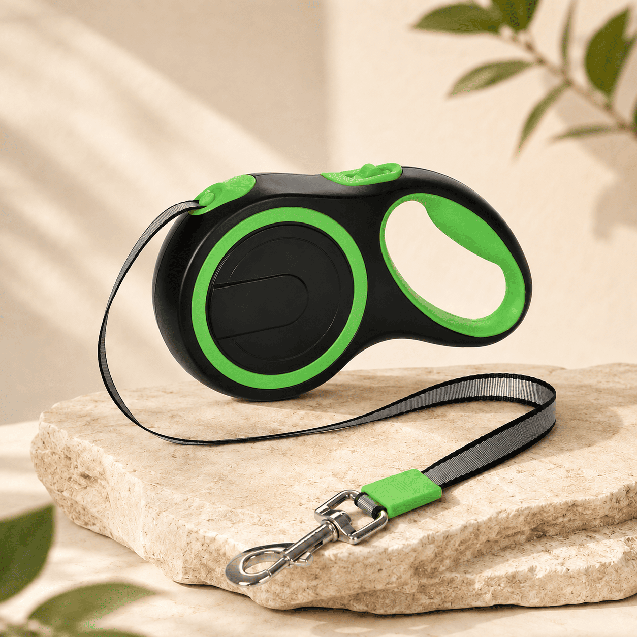 laisse chien vert